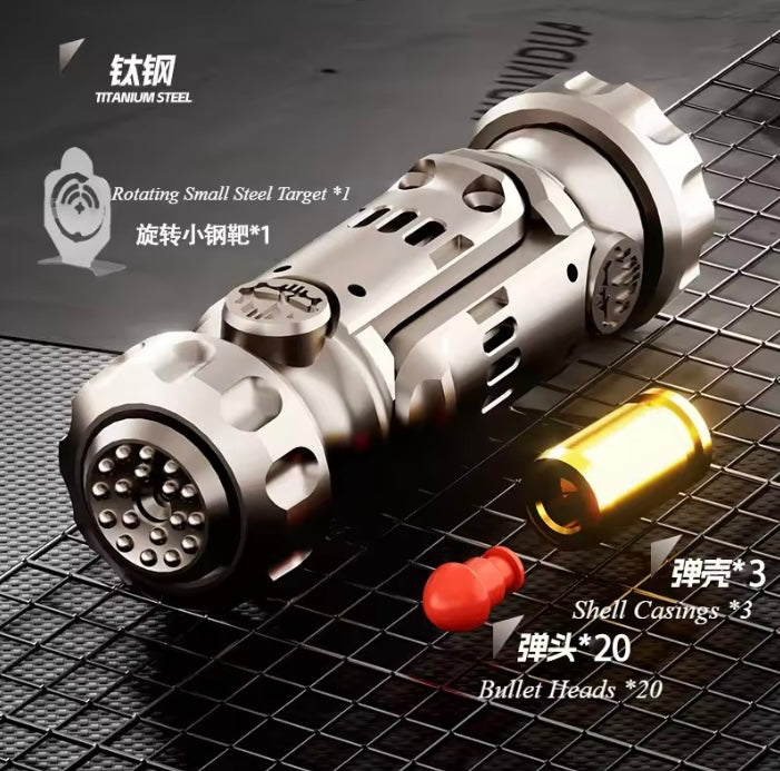 Stainless Steel Stun Grenade Fidget Toy With Mini Projectiles