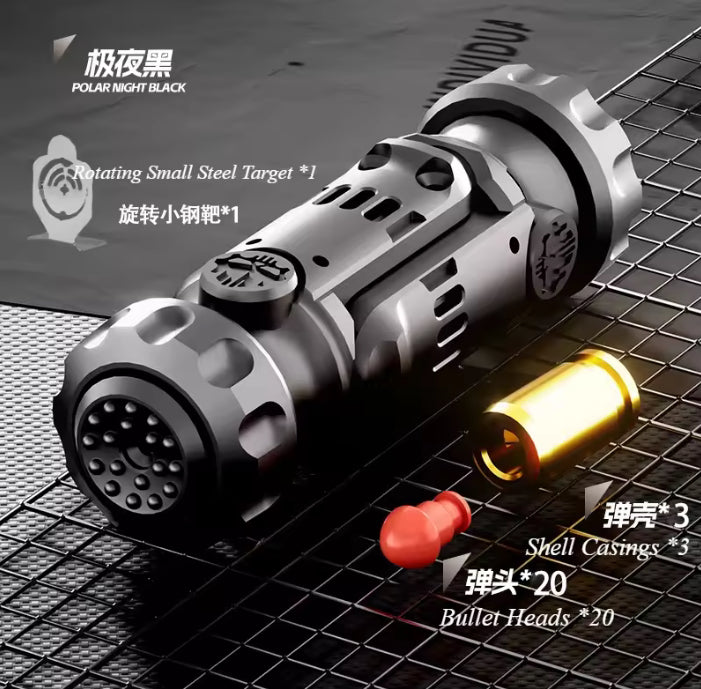 Stainless Steel Stun Grenade Fidget Toy With Mini Projectiles